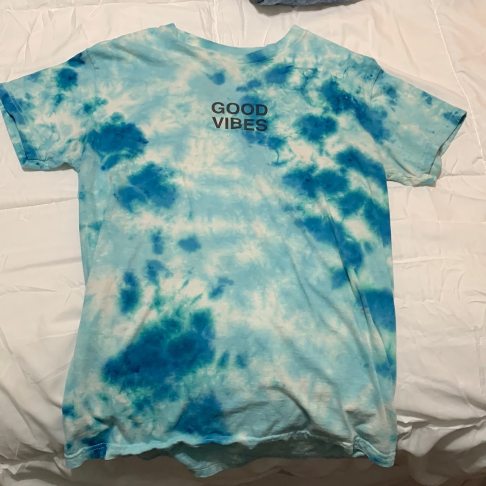 Good vibes tie dye t shirt